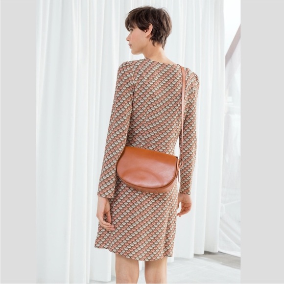 & other stories | Long Sleeve Fan Print Mini Dress - Picture 2 of 10